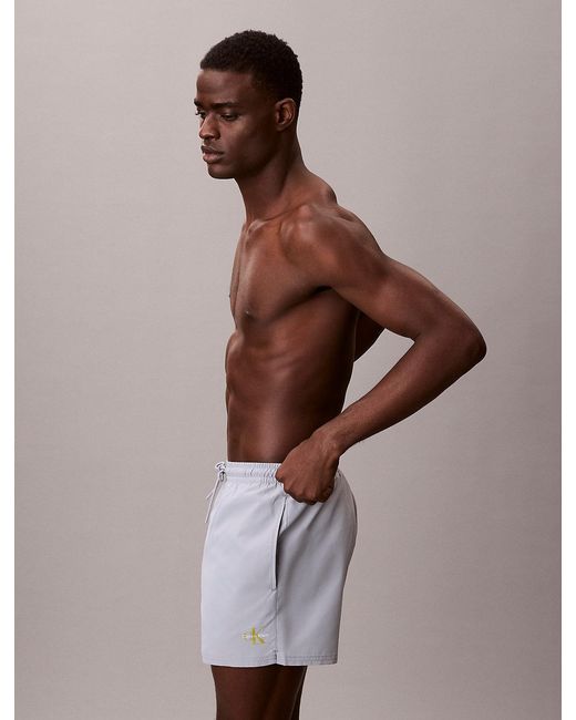 Calvin Klein Brown Short Drawstring Swim Shorts for men