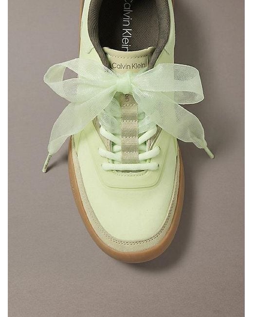 Calvin Klein Metallic Ck Kayla Organza Runner Trainers