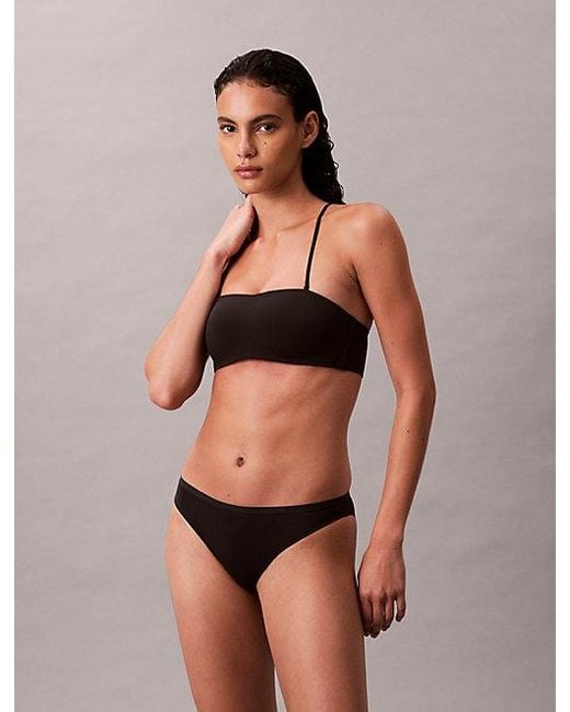 Calvin Klein Strapless Bandeau-Bh in het Black