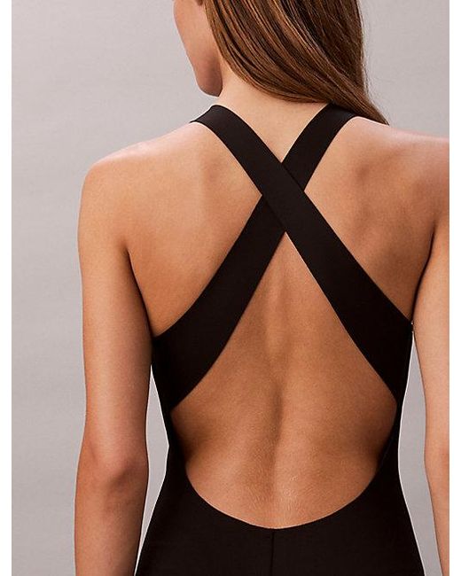 Calvin Klein Black Sport Performance One Piece Unitard Bodysuit