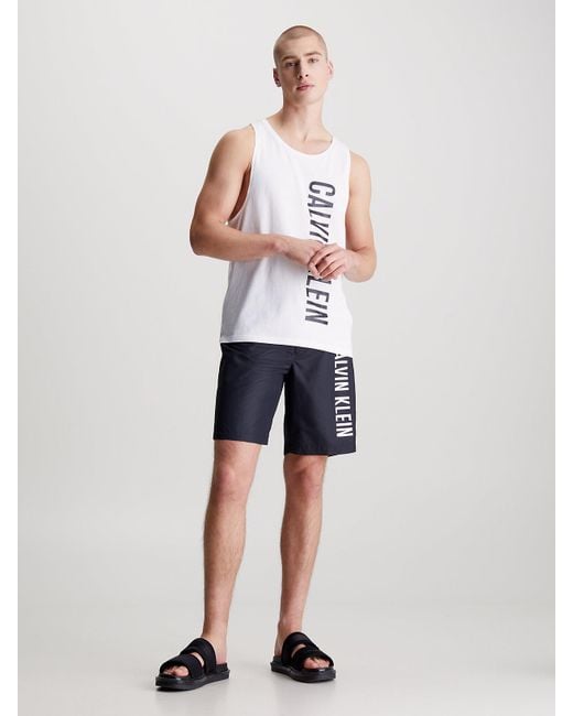 Débardeur de plage - Intense Power Calvin Klein pour homme en coloris White