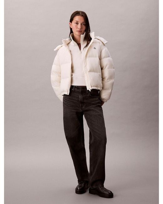 Calvin Klein Natural Short Down Puffer Jacket