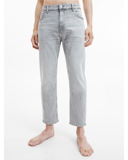 Calvin Klein Dad Jeans in Gray für Herren