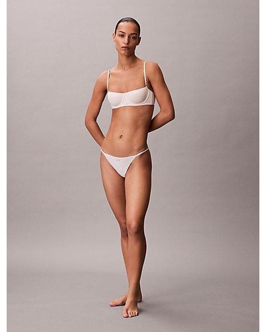 Calvin Klein Multicolor Balconette Bra Cotton Modal Bare