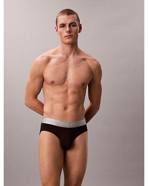 Calvin Klein 3-Pack Slips in het Blue voor heren