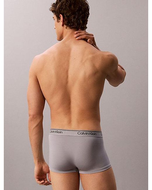 Calvin Klein Red 3 Pack Low Rise Trunks for men