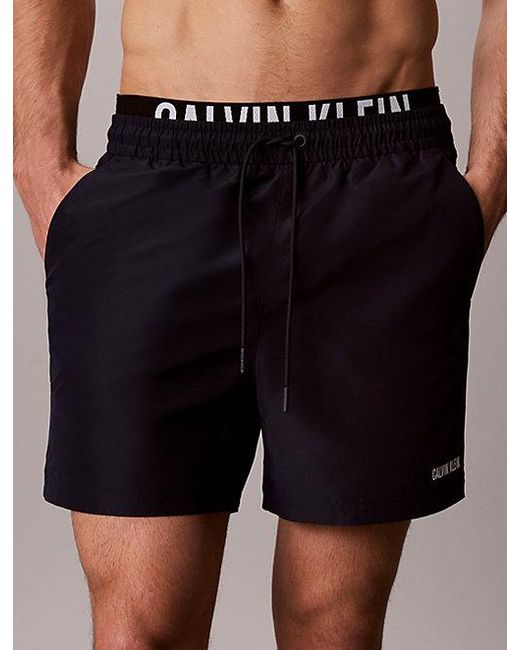 Calvin Klein Multicolor Double Waistband Swim Shorts Intense Power for men