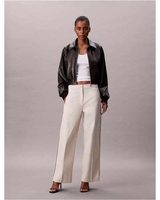 Calvin Klein Multicolor Calvin Klein Cotton Twill Logo Tape Pants