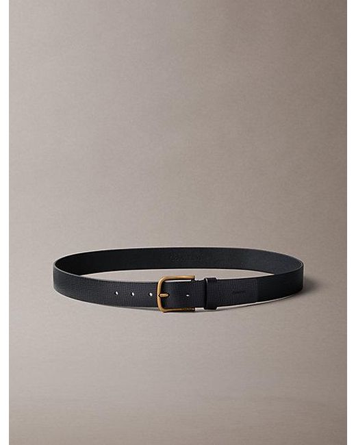 Calvin Klein Blue Full Grain Leather Belt for men
