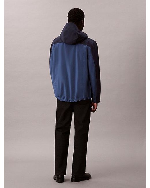 Calvin Klein Windbreaker-Jacke Mit Technischem Obermaterial in Blue für Herren