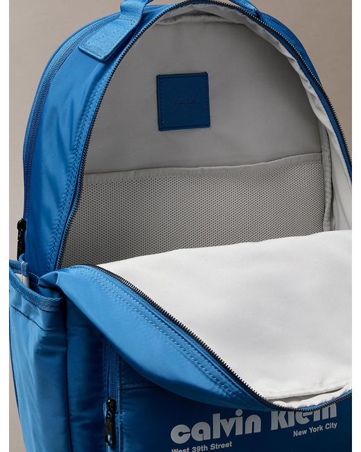 Calvin Klein Blue Graphic Backpack for men