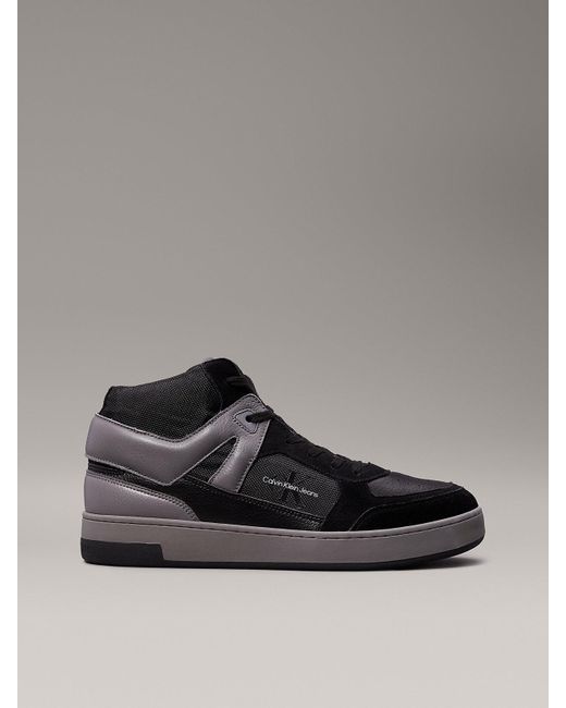 Calvin Klein Gray Suede High-top Trainers for men