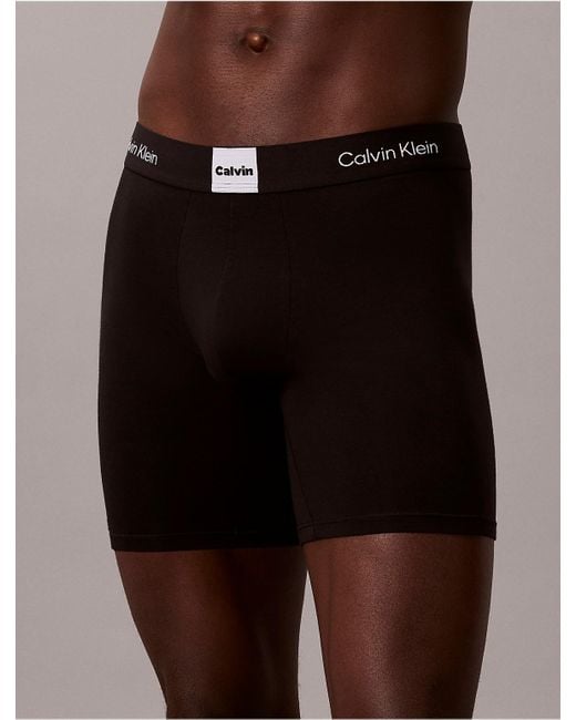 Calvin Klein Black 3 Pack Boxer Briefs for men