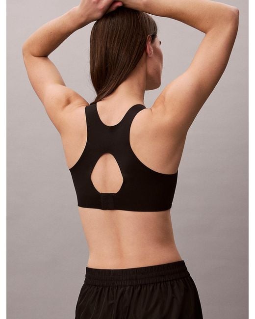 Calvin Klein Black Invisible High Impact Performance Sports Bra