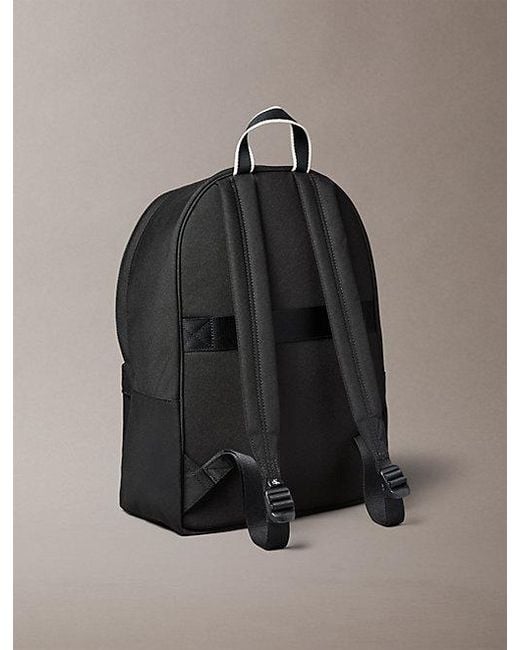 Calvin Klein Gray Heritage Logo Graphic Trolley Backpack for men