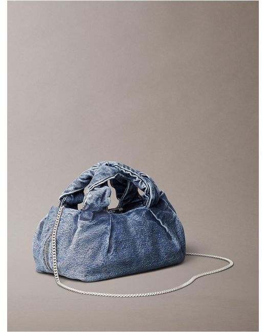 Calvin Klein Blue Calvin Klein Twisted Crossbody Bag