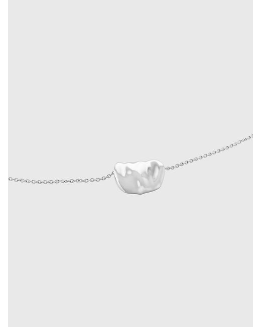 Collier Avec Pendentif De Forme Organique Calvin Klein en coloris White