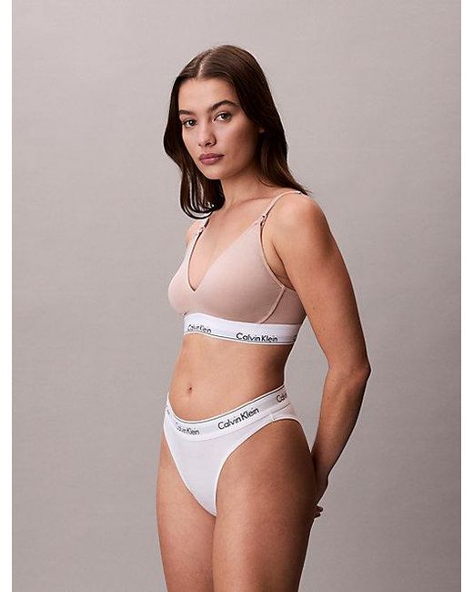 Calvin Klein Brown Maternity Bralette Icon Cotton Modal