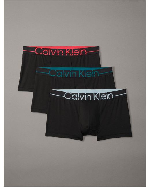 Calvin Klein Gray Pro Fit 3-pack Micro Low Rise Trunk for men
