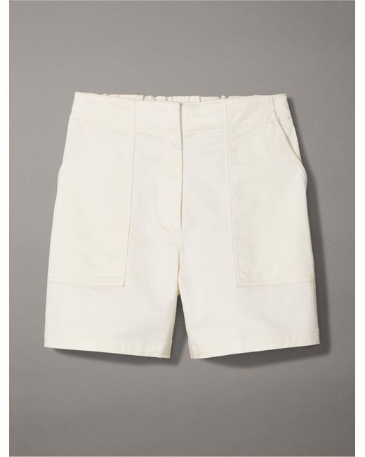 Calvin Klein Natural Cotton Sateen Shorts