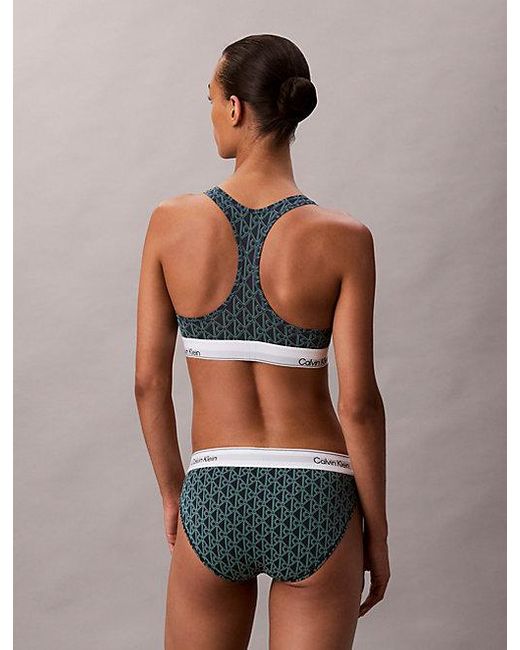 Calvin Klein Brown Unlined Bralette Icon Cotton Modal