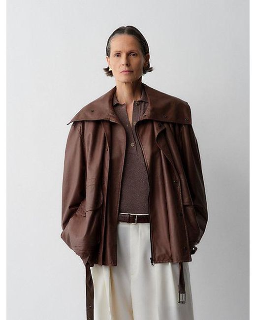 Calvin Klein Isa Bomberjack in het Brown