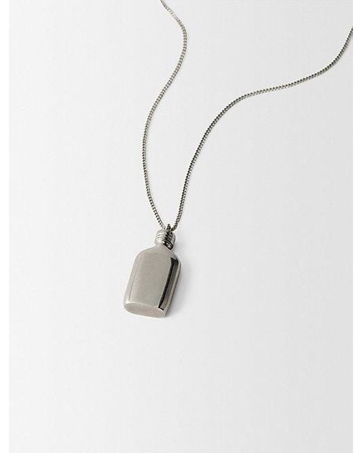 Calvin Klein White Halskette Mit Ck One-Anhänger