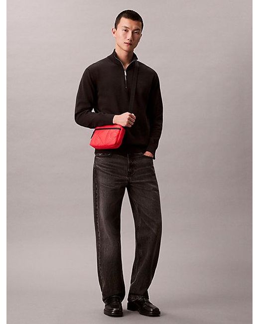 Calvin Klein Gesteppte Camera Bag in Red für Herren