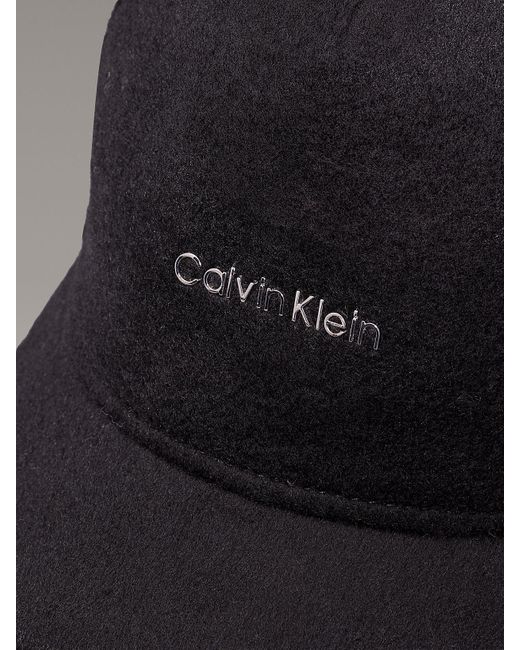 Calvin Klein Wool Blend Felt Cap in Black Lyst UK