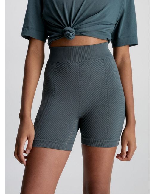 Calvin Klein Tight Gym Shorts in Blue | Lyst UK