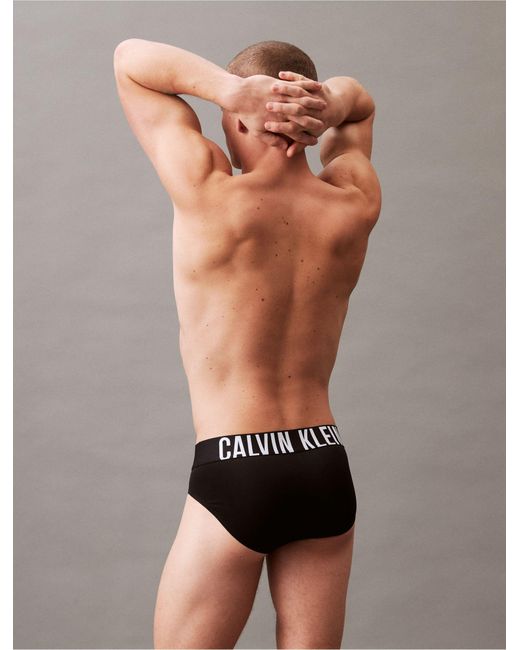 Calvin Klein Black Intense Power Micro 3-pack Hip Brief for men