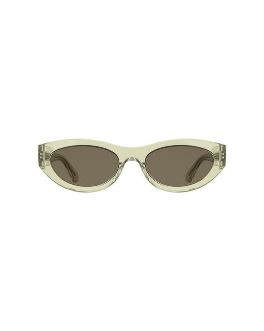 Calvin Klein Green Oval Sunglasses