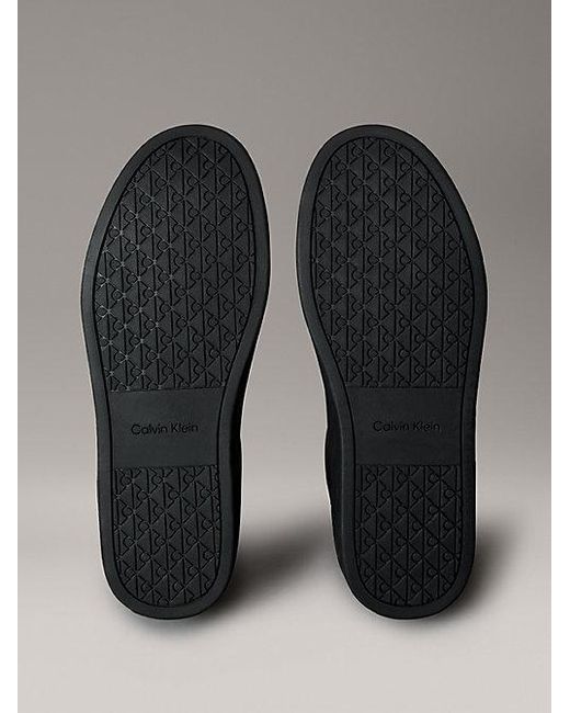 Calvin Klein Sneakers Van Glad Leer Met Flexibele Zool in het Black voor heren