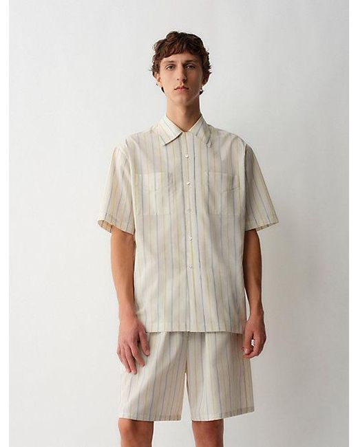 Calvin Klein White Nathaniel Button-Down Shirt for men