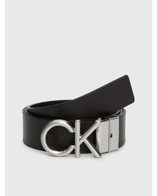 Calvin Klein Multicolor Reversible Leather Logo Belt for men