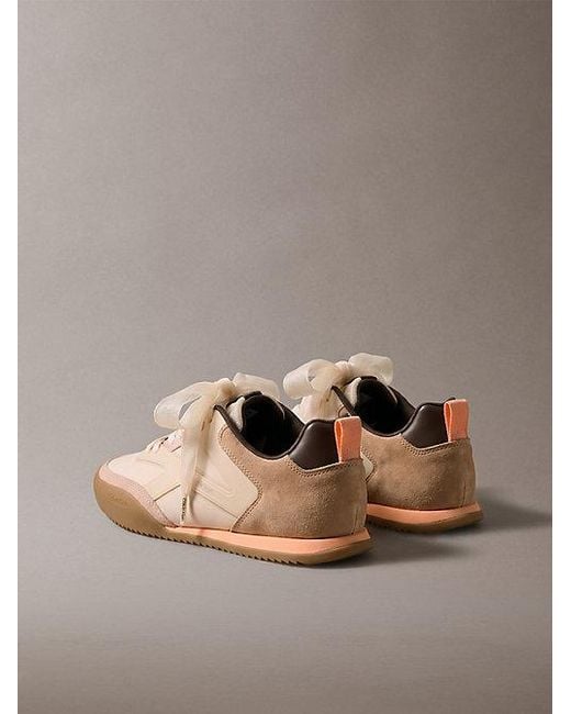 Calvin Klein Brown Ck Kayla Organza Runner Trainers