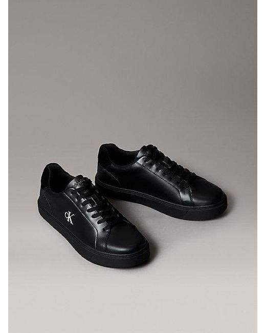 Calvin Klein Sneakers Van Glad Leer Met Flexibele Zool in het Black voor heren