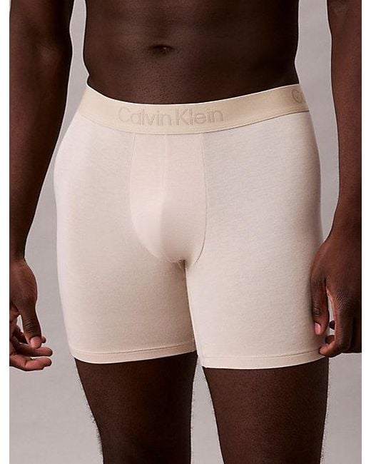 Calvin Klein Blue 3 Pack Boxer Briefs for men