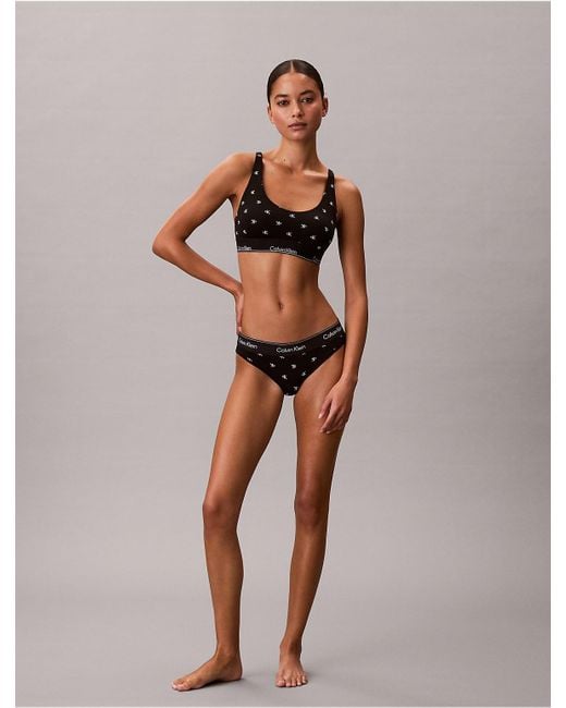 Calvin Klein Multicolor Icon Cotton Modal Lightly Lined Bralette