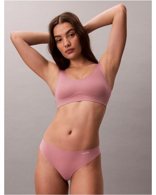 Calvin Klein Purple Invisibles Gel Wire Lightly Lined Bralette