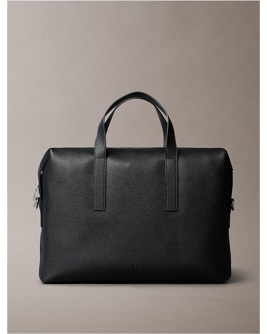 Calvin Klein Gray All Day Commuter Briefcase for men