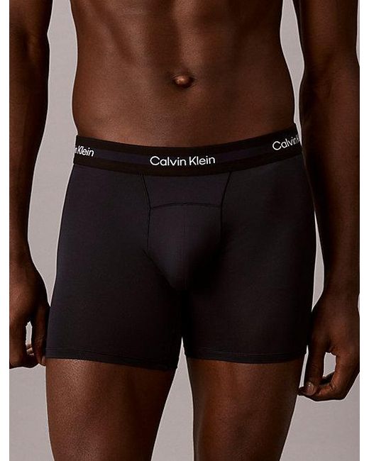Calvin Klein Blue 3 Pack Boxer Briefs Icon Active Mesh for men