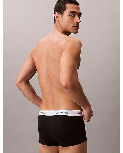 Calvin Klein Blue 3 Pack Low Rise Trunks for men