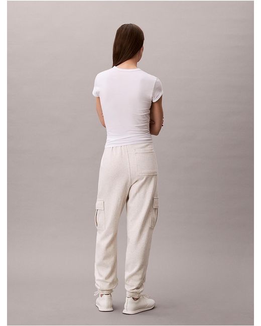 Calvin Klein Multicolor Calvin Klein Monogram Fleece Cargo Joggers