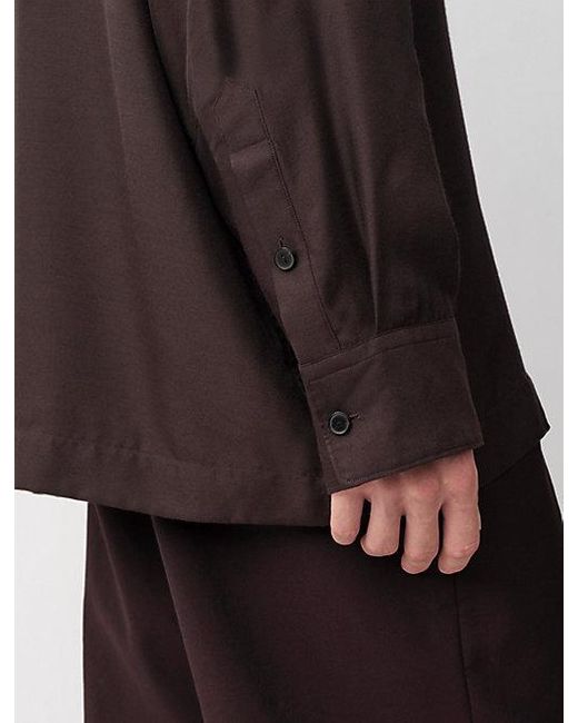 Calvin Klein Brown Atlas Button-Up Shirt for men