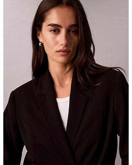 Calvin Klein Black Jeans Soft Twill Classic Blazer