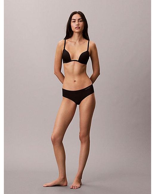 Calvin Klein Black Low Plunge Bra Perfectly Fit