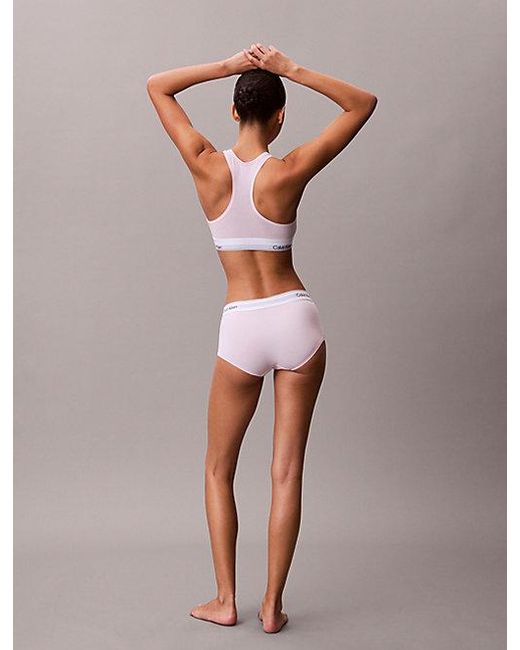Calvin Klein Pink Boy Shorts Icon Cotton Modal