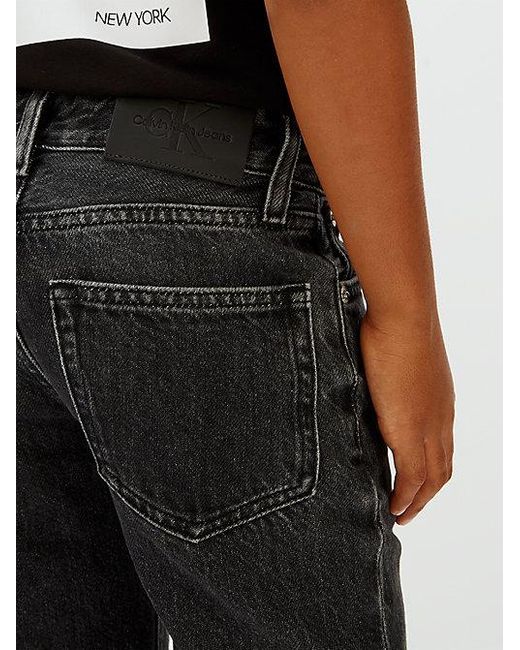 Calvin Klein Black Jeans Mid Rise Straight Jeans for men