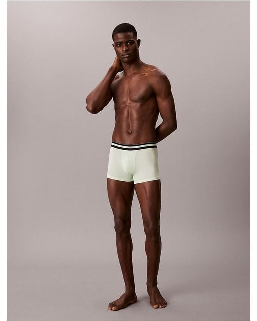 Calvin Klein Multicolor 3 Pack Trunks Icon Active Mesh for men